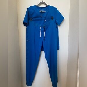 Blue Women's Scrub Set